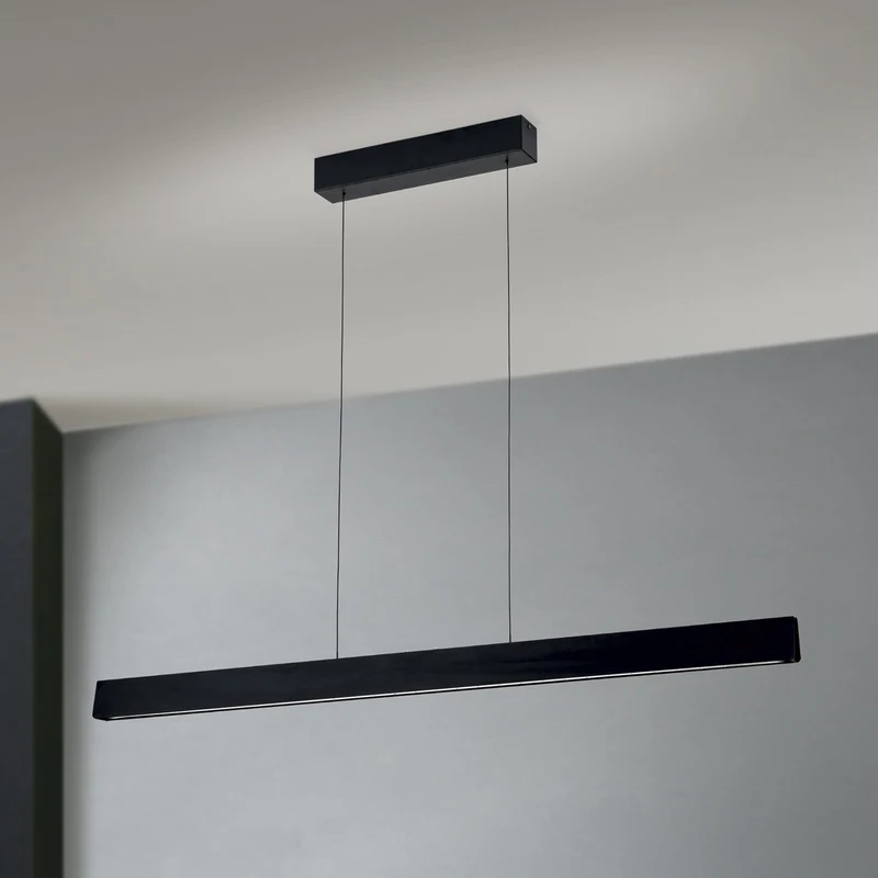 B-Ware Tara Hängeleuchte Pendelleuchte LED Lampe schwarz Dimmer Alu Stahl Wohnzimmer151