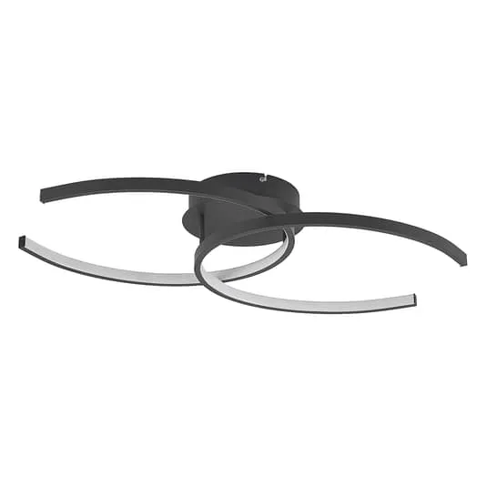 B-Ware Lindby Cirlio LED-Deckenlampe CCT anthrazit Deckenlampe Lampe Leuchte Designer