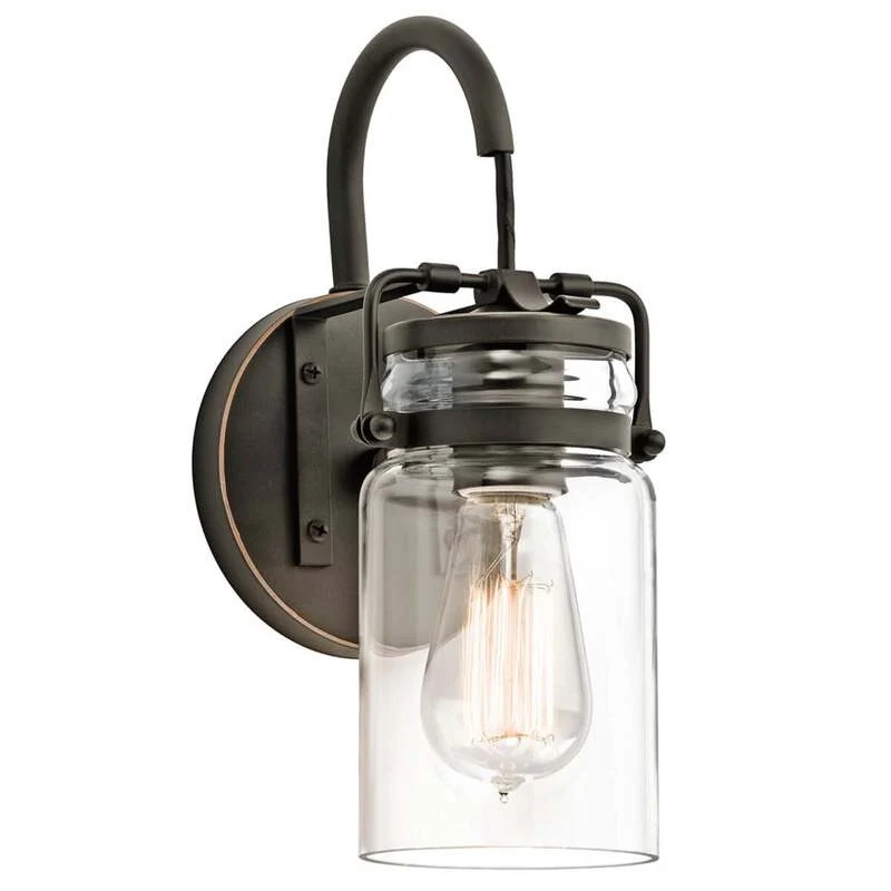 B-Ware KICHLER Transparenter Schirm Wandlampe Wandleuchte Lampe Leuchte Vintage-Stil