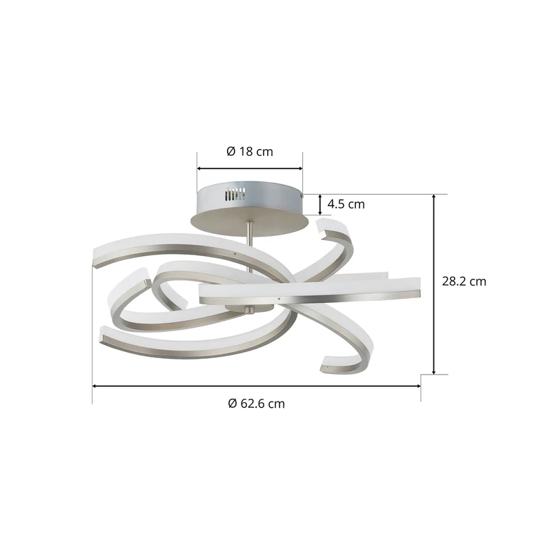 B-Ware Lindby Divalis LED-Deckenlampe Deckenleuchte Deckenlicht Leuchte stepdim nic101