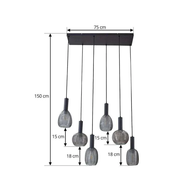 B-Ware Lindby Tolli Hängeleuchte Hängelampe Leuchte Lampe Pendelleuchte Pendellampe154