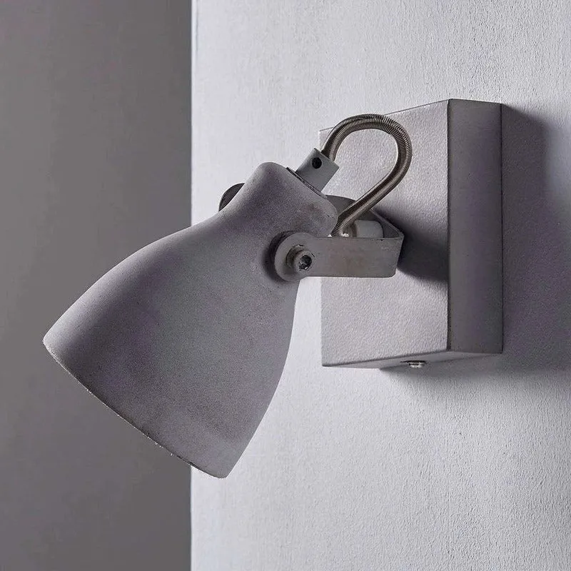 B-Ware Lindby LED-Spot Kadiga Betonleuchte Wandleuchte Wandstrahler Wandlicht GU10 LED