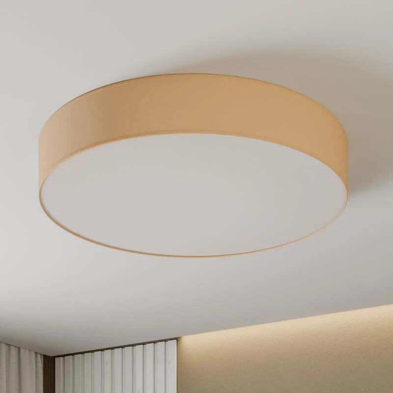 B-Ware Euluna Deckenleuchte Lampe Rondo Leuchte beige Textil Metall Ø80 SIEHE TEXT/FOTO
