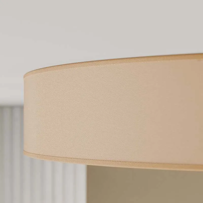 B-Ware Euluna Deckenleuchte Lampe Rondo Leuchte beige Textil Metall Ø80 SIEHE TEXT/FOTO