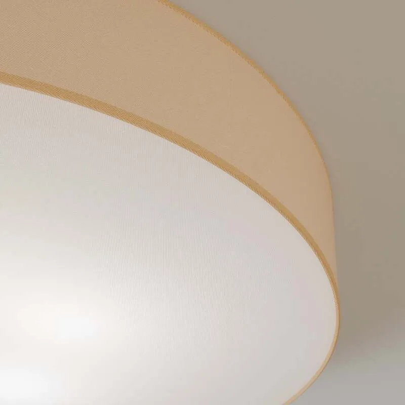 B-Ware Euluna Deckenleuchte Lampe Rondo Leuchte beige Textil Metall Ø80 SIEHE TEXT/FOTO