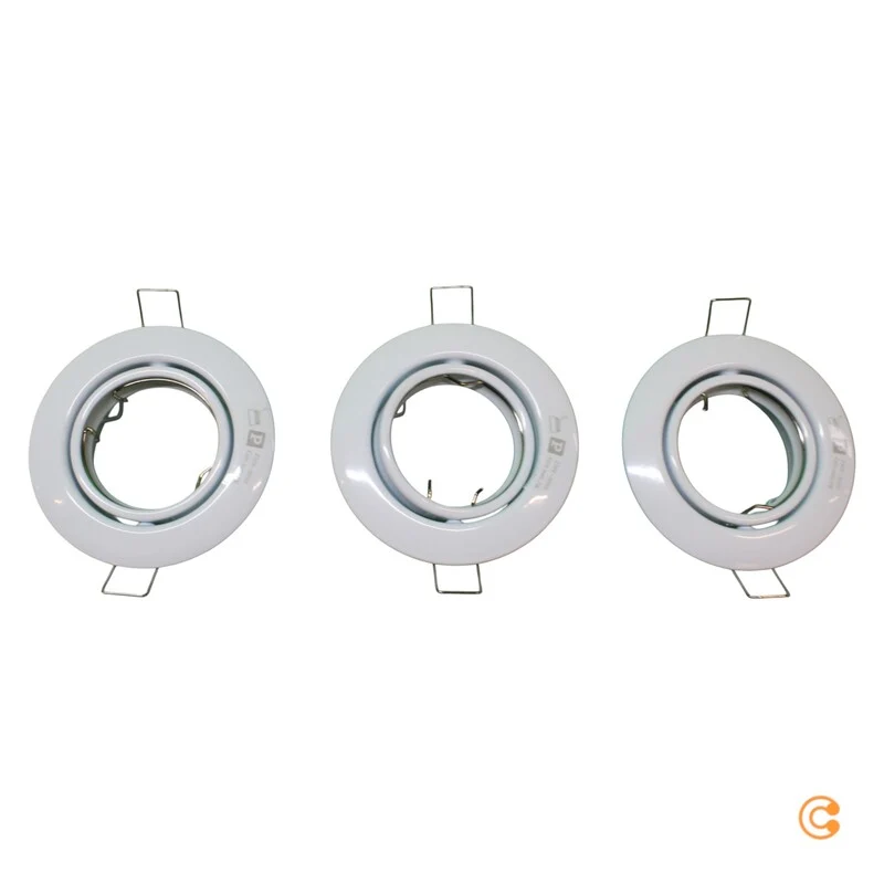 B-Ware Paulmann LED Einbauspot Deckenspot Spot Set 3er weiß Metall dimmbar Warmweiß
