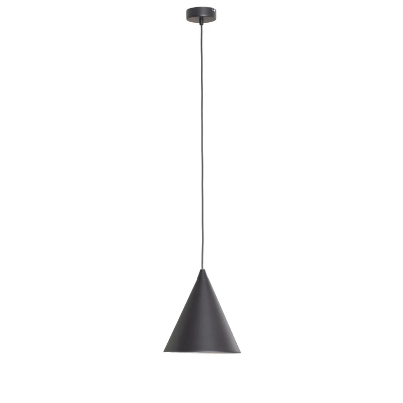 B-Ware Hängeleuchte Pendelleuchte Form Deckenlampe Metall Kegel Form E27 Ø24cm schwarz