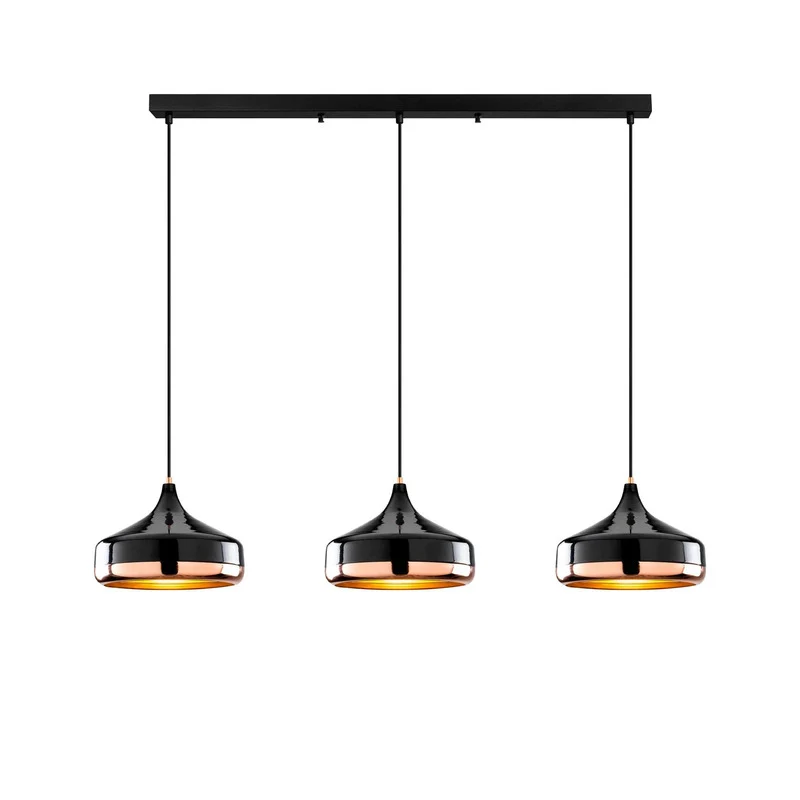 B-Ware Opviq Hängeleuchte Pendelleuchte Yildo schwarz Metall 146 cm SIEHE TEXT/FOTO