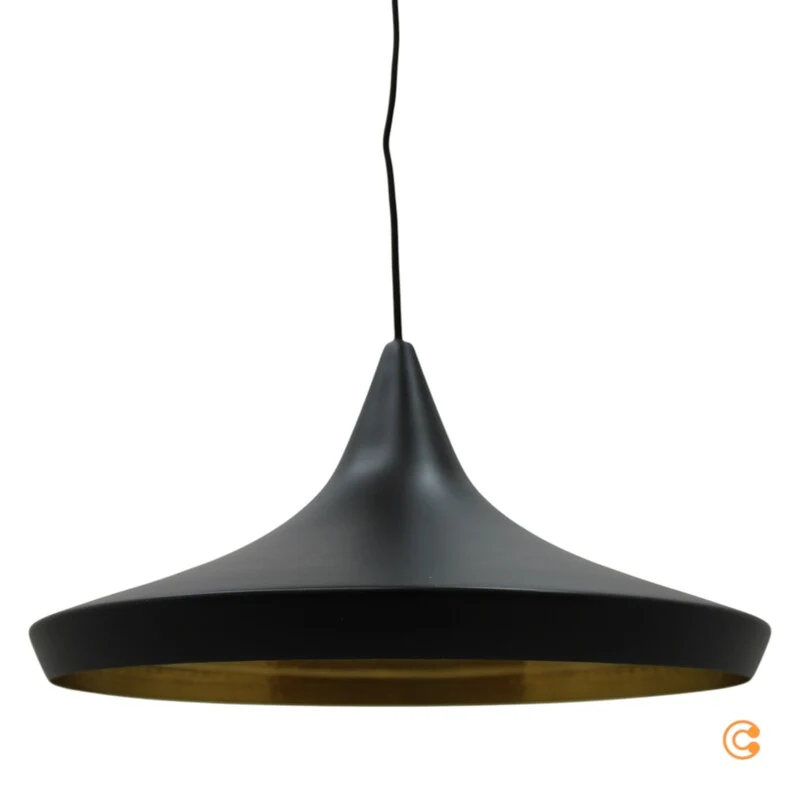 B-Ware Tom Dixon Beat Wide LED Hängeleuchte Pendelleuchte schwarz 3000 K Warmweiß