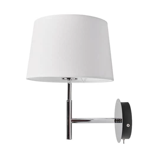 B-Ware Lucande Wandleuchte Lampe Leuchte Wandleuchte IP20 Dorothea mit weißem Stoffschi