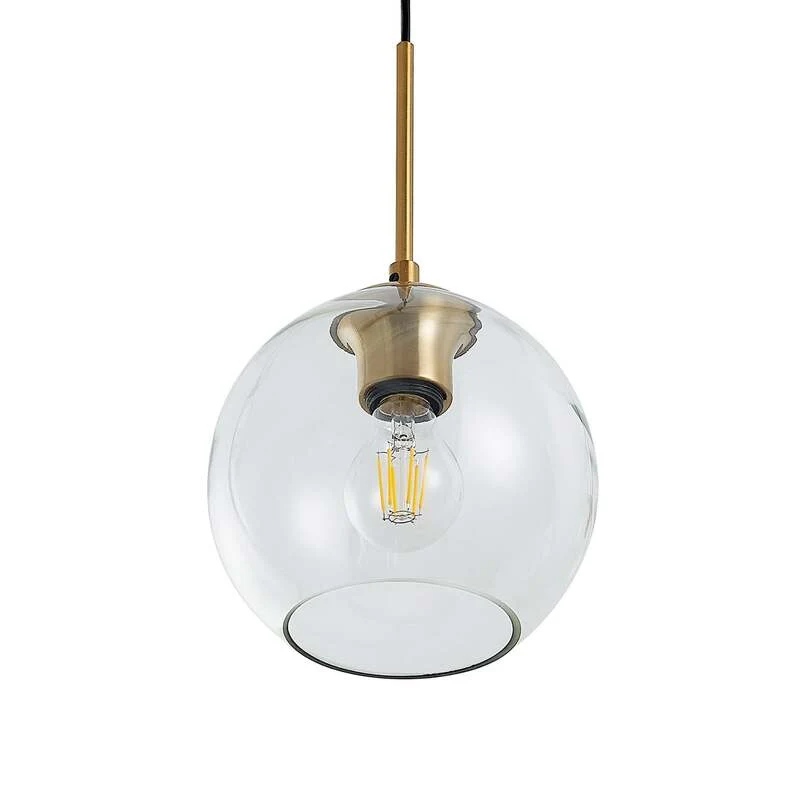 B-Ware Lindby Hängeleuchte Pendelleuchte Grady messing Glas LED 110 cm SIEHE TEXT/FOTO