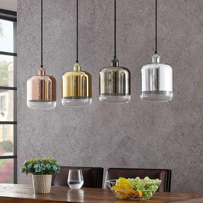 B-Ware Lindby Tallinn Hängeleuchte Hängelampe Deckenlampe Küchenlampe Lampe E27 4-flmg