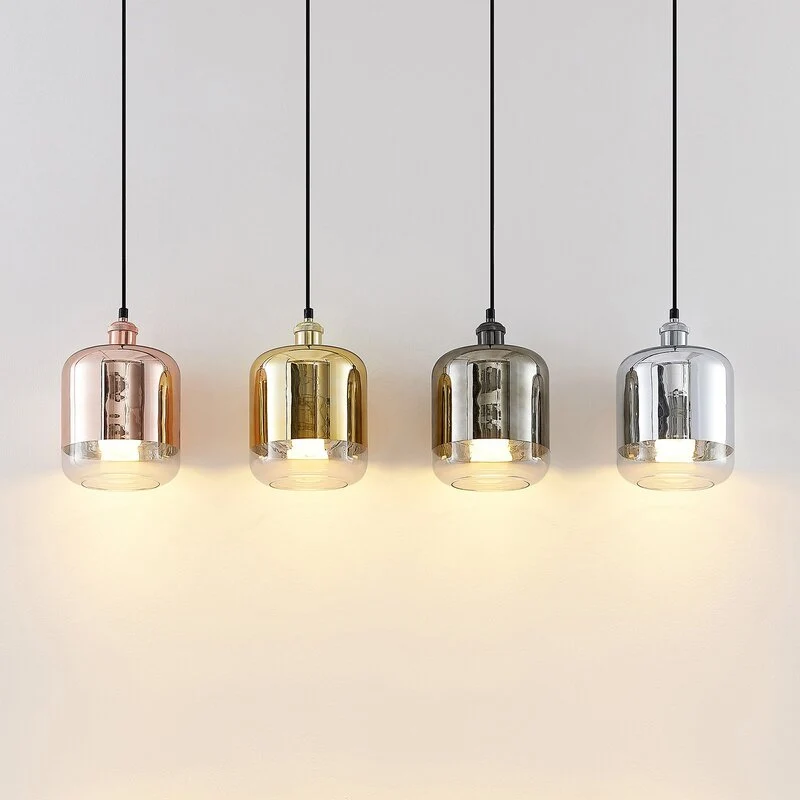 B-Ware Lindby Tallinn Hängeleuchte Hängelampe Deckenlampe Küchenlampe Lampe E27 4-flmg