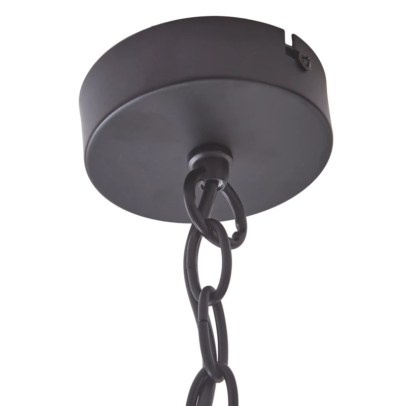 B-Ware Lucande Hängeleuchte Pendelleuchte Eryk Glas schwarz Leuchte Lampe dreiflammig