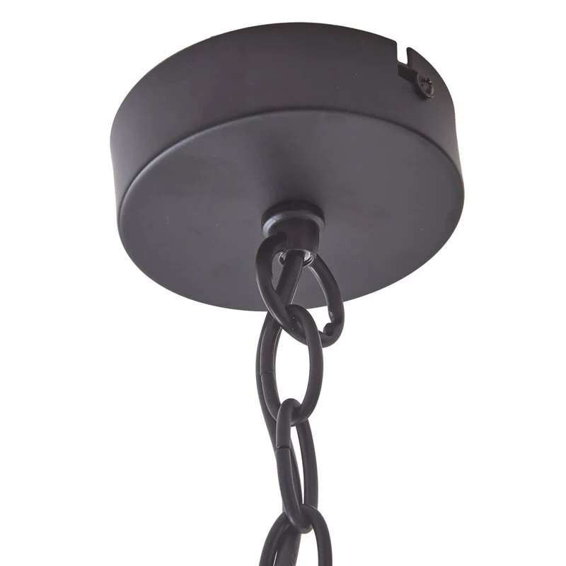 B-Ware Lucande Hängeleuchte Pendelleuchte Eryk Glas schwarz Leuchte Lampe dreiflammig
