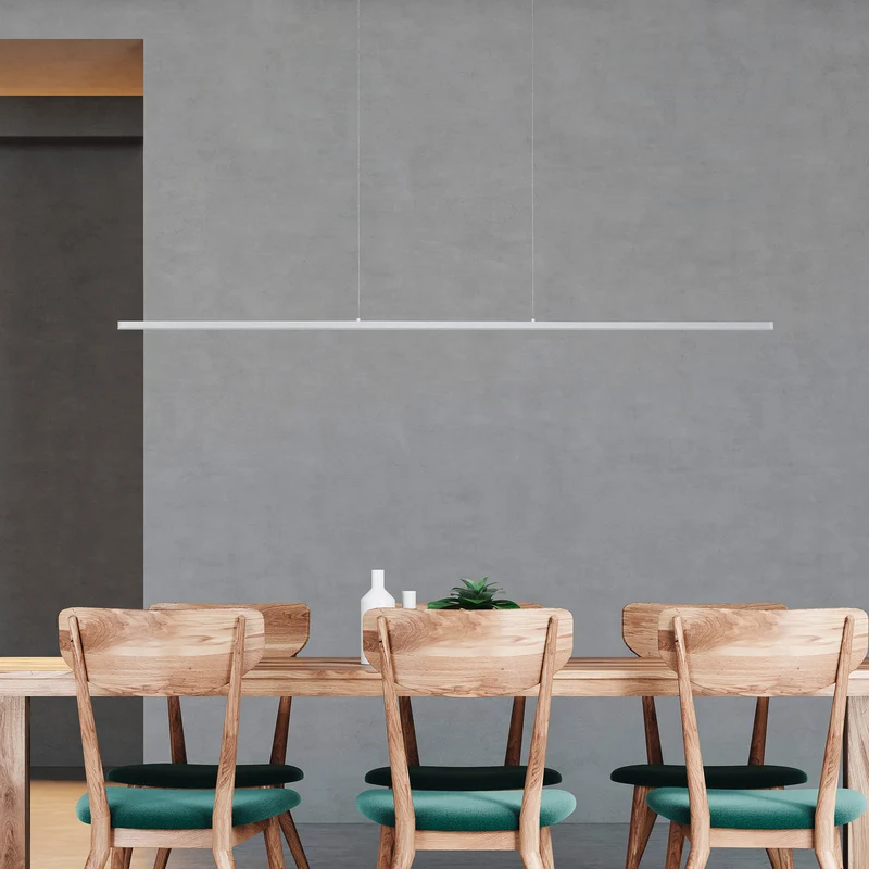 B-Ware Quitani Pendelleuchte Hängeleuchte LED Margita Silber Innenlampe dimmbar CCT572