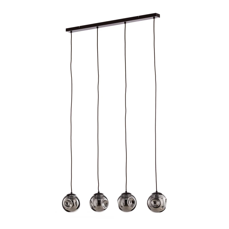 B-Ware Lindby Hängeleuchte Valentina Glas rund smoked Deckenlampe Deckenleuchte Spot550