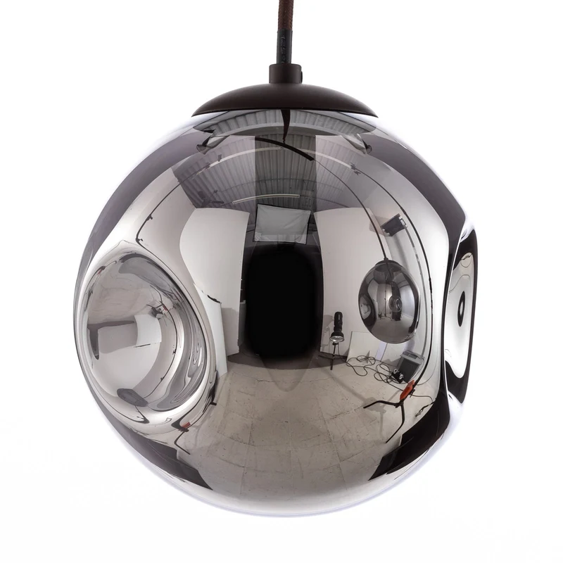 B-Ware Lindby Hängeleuchte Valentina Glas rund smoked Deckenlampe Deckenleuchte Spot550