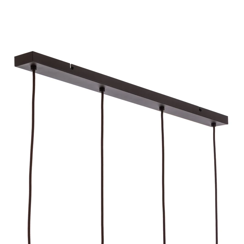 B-Ware Lindby Hängeleuchte Valentina Glas rund smoked Deckenlampe Deckenleuchte Spot550