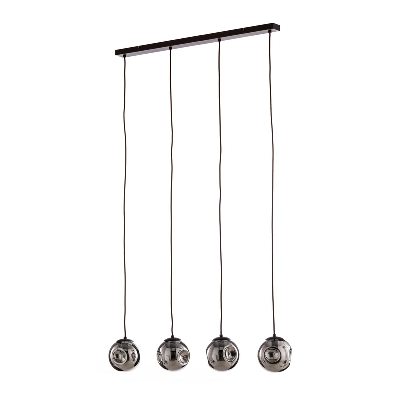 B-Ware Lindby Hängeleuchte Valentina Glas rund smoked Deckenlampe Deckenleuchte Spot550