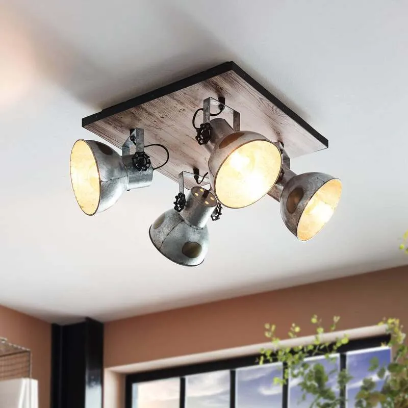 B-Ware Eglo Deckenleuchte Lampe Barnstaple Industrielook 4-flg Wohnzimmer Beleuchtung