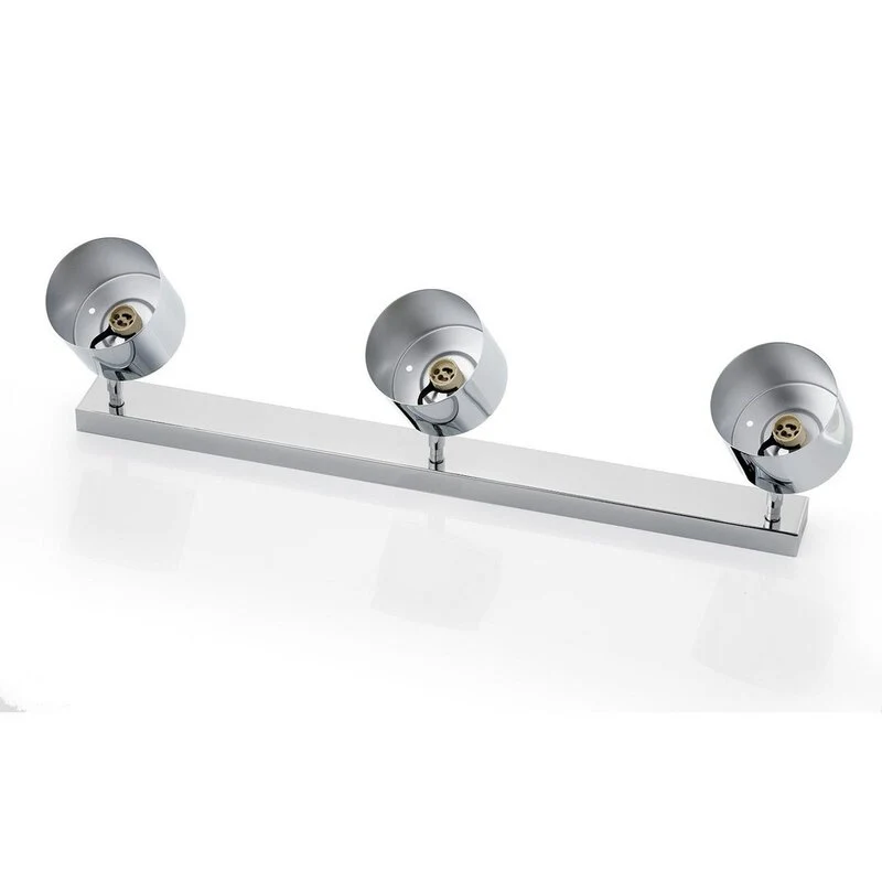 B-Ware Chloe Deckenspot Leuchte Spot chrom glänzend Stahl verchromt Glas dreiflammig