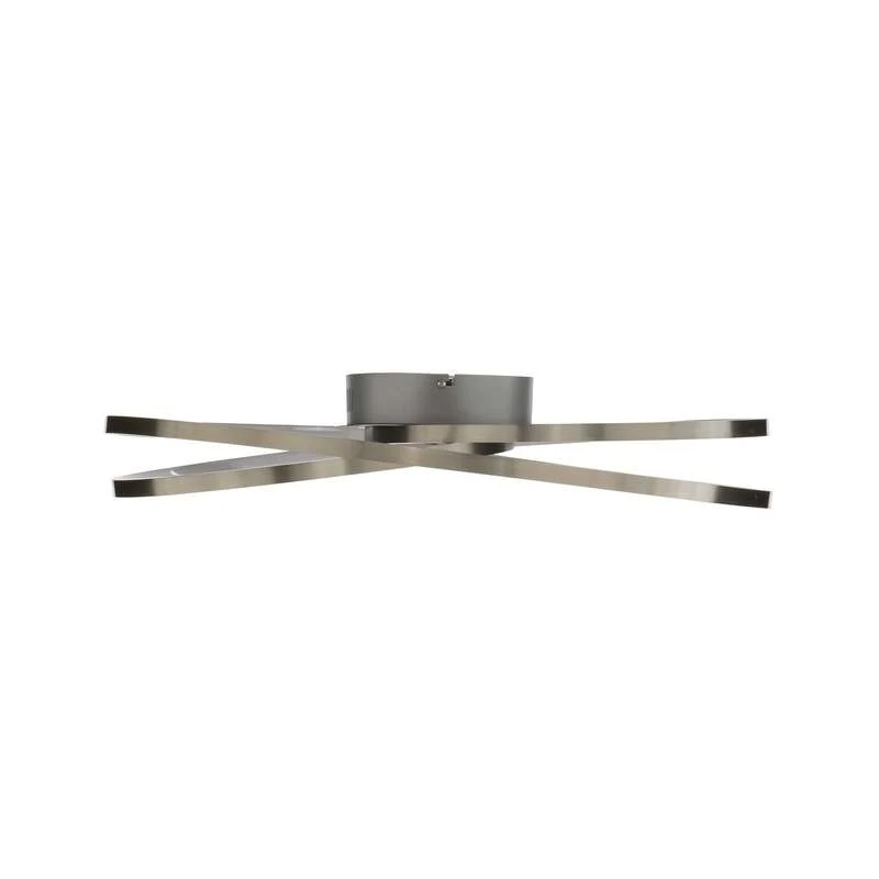 C-Ware Lindby Deckenlampe Deckenleuchte LED Joline Nickel Metall rund spiralförmig 60 c