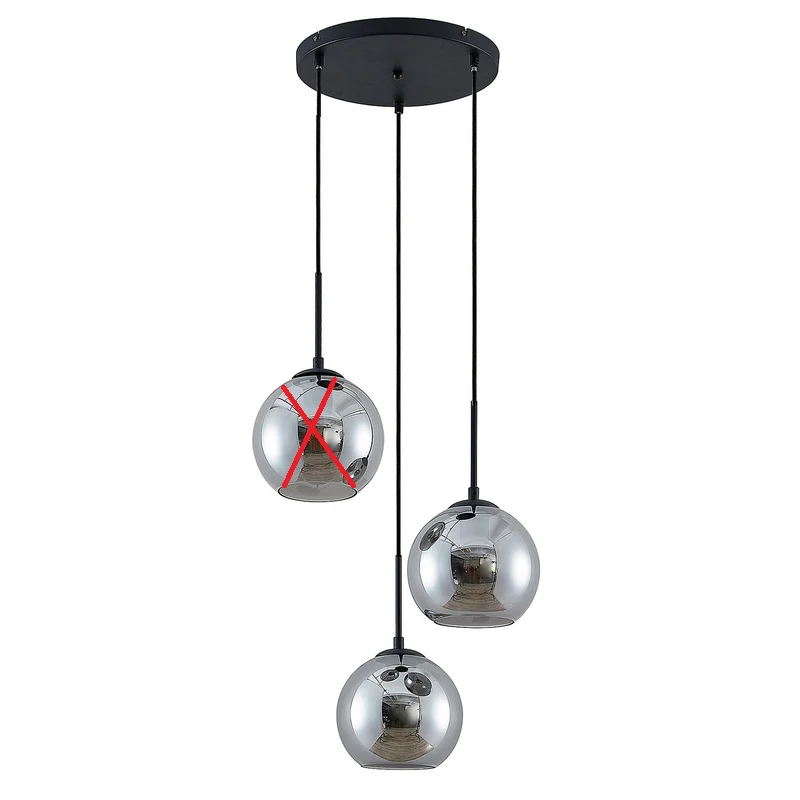 B-Ware Lindby Jurian Pendelleuchte Hängelampe Deckenlampe 3flg E27 SIEHE TEXT/FOTO