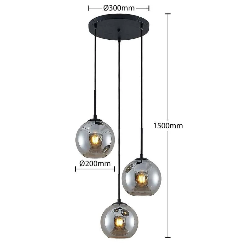 B-Ware Lindby Jurian Pendelleuchte Hängelampe Deckenlampe 3flg E27 SIEHE TEXT/FOTO