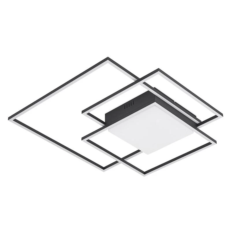 B-Ware LED Deckenleuchte Lampe Lindby Leuchte Schwarz Aluminium Nelinka Wohnzimmer Essz