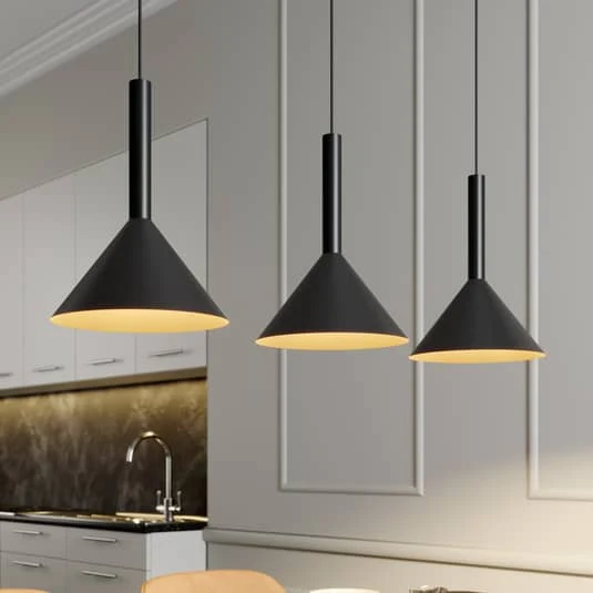 B-Ware Arcchio Tadej Pendelleuchte Pendelleuchte Lampe Leuchte 3-flammig schwarz g790