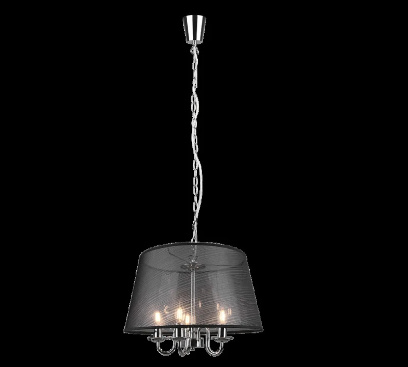 B-Ware Pendelleuchte Hängelampe Pendellampe Lindby Talisha Organza schwarz Lampe Eisen