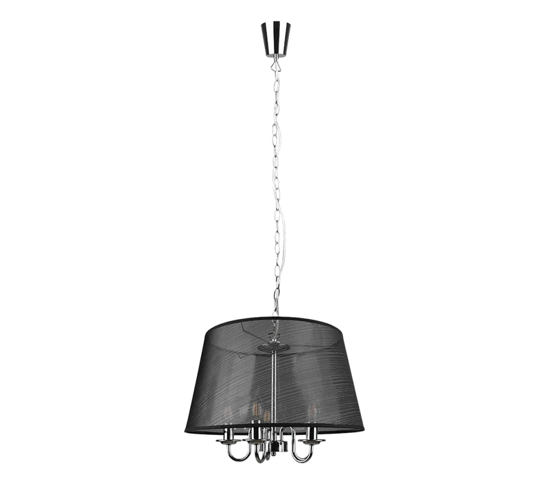 B-Ware Pendelleuchte Hängelampe Pendellampe Lindby Talisha Organza schwarz Lampe Eisen