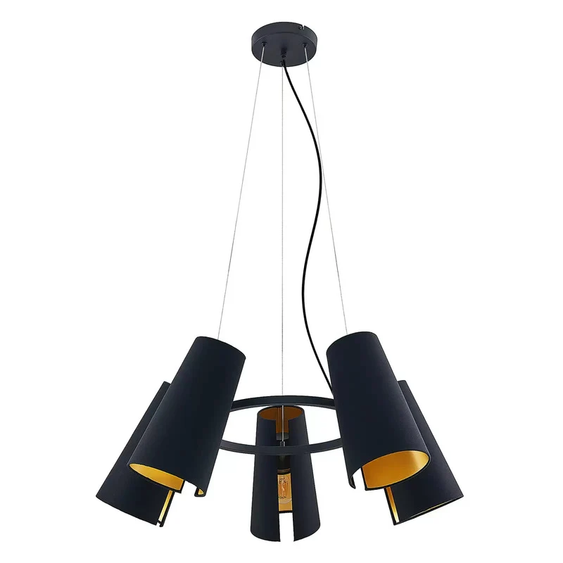 B-Ware Lucande Hängeleuchte Pendelleuchte Hängelampe Deckenleuchte schwarz LED Lampe