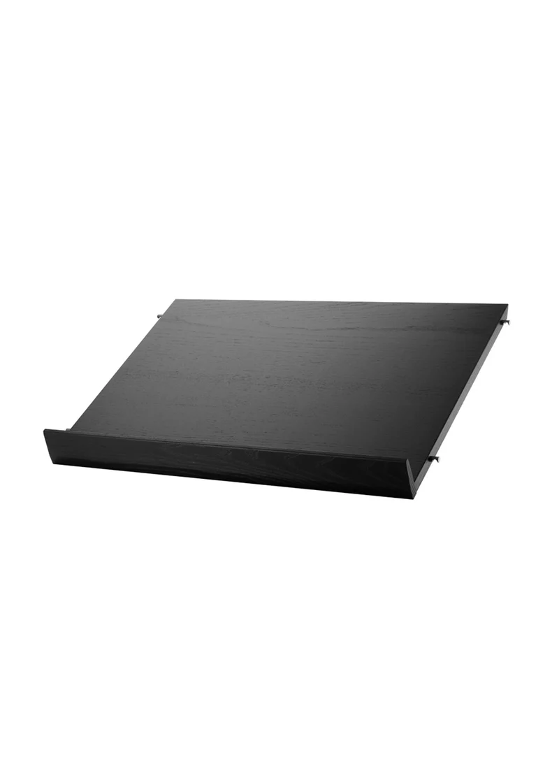 B-Ware String Zeitschriftenregal Zeitschriftenablage Regal Esche Furnierholz Schwarz