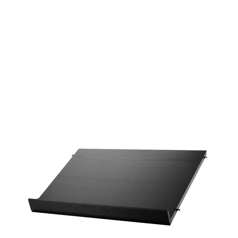 B-Ware String Zeitschriftenregal Zeitschriftenablage Regal Esche Furnierholz Schwarz