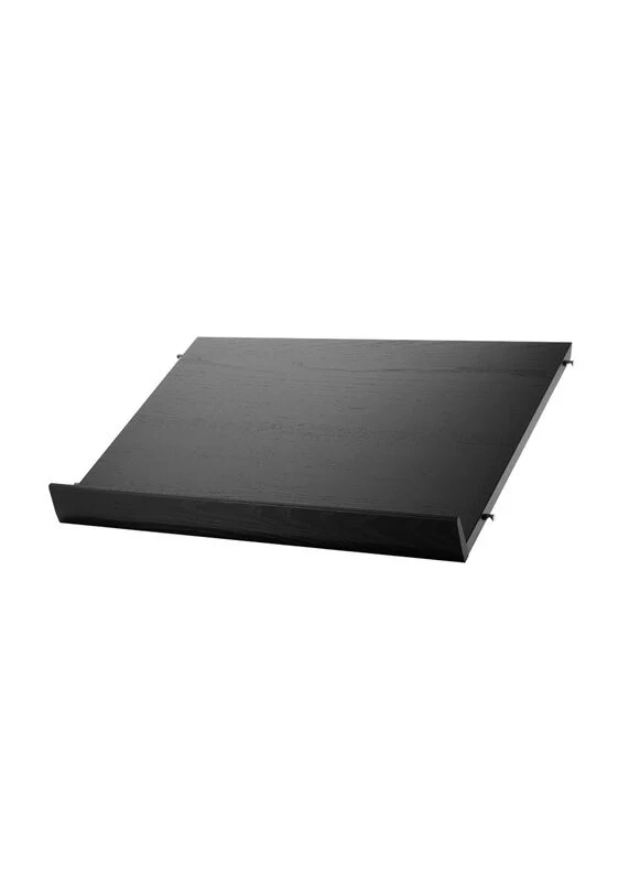 B-Ware String Zeitschriftenregal Zeitschriftenablage Regal Esche Furnierholz Schwarz