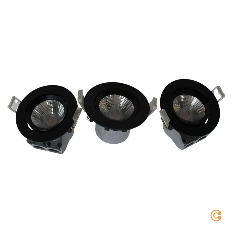 B-Ware Nordlux LED-Deckeneinbauspot Freemont Deckenlampe Deckenleuchte 3er Set schwarz