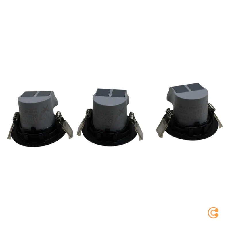 B-Ware Nordlux LED-Deckeneinbauspot Freemont Deckenlampe Deckenleuchte 3er Set schwarz