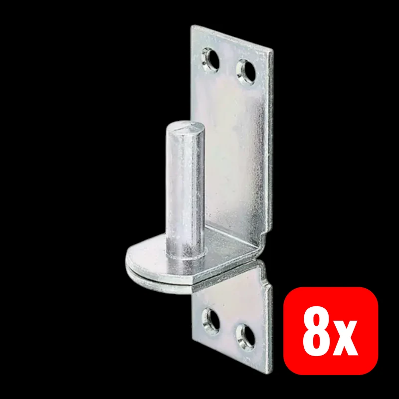 B-Ware GAH Kloben Haken Platte Stahl verzinkt dickschichtpassiviert 16x13 mm 8 STÜCK