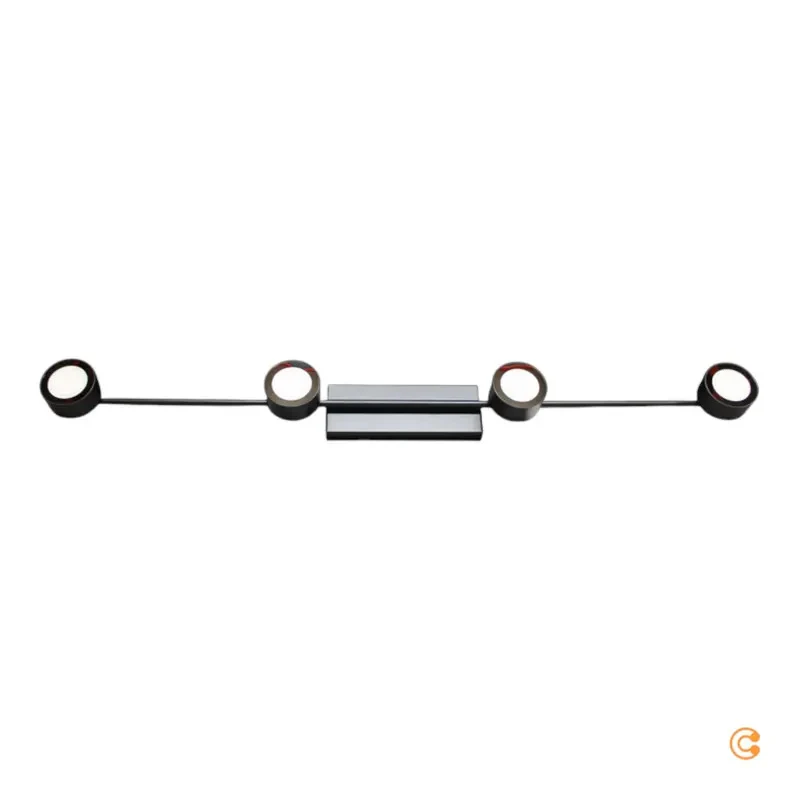 B-Ware Nordlux Deckenleuchte Lampe Clyde LED vierflammig dimmbar schwarz