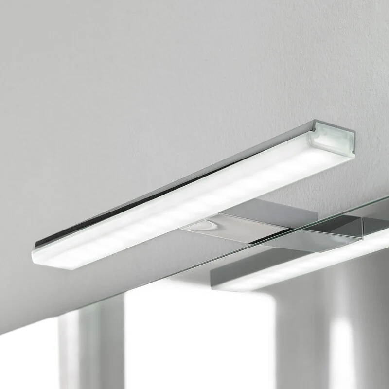 B-Ware Ebir Spiegelleuchte Licht LED chrom Pandora Badezimmerleuchte 20,8 cm 2 STÜCK