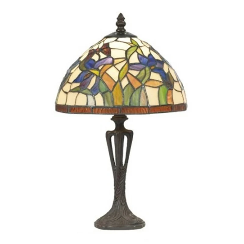 B-Ware Artistar Tischleuchte Lampe ELANDA Tiffany Stil Glas Metall 41cm SIEHE TEXT/FOTO