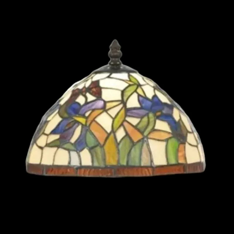 B-Ware Artistar Tischleuchte Lampe ELANDA Tiffany Stil Glas Metall 41cm SIEHE TEXT/FOTO