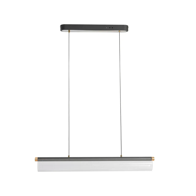 B-Ware Lucande Pendelleuchte Hängeleuchte LED transparent Acryl Metall Alania