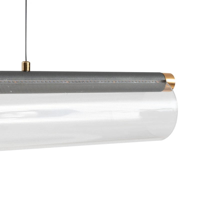 B-Ware Lucande Pendelleuchte Hängeleuchte LED transparent Acryl Metall Alania