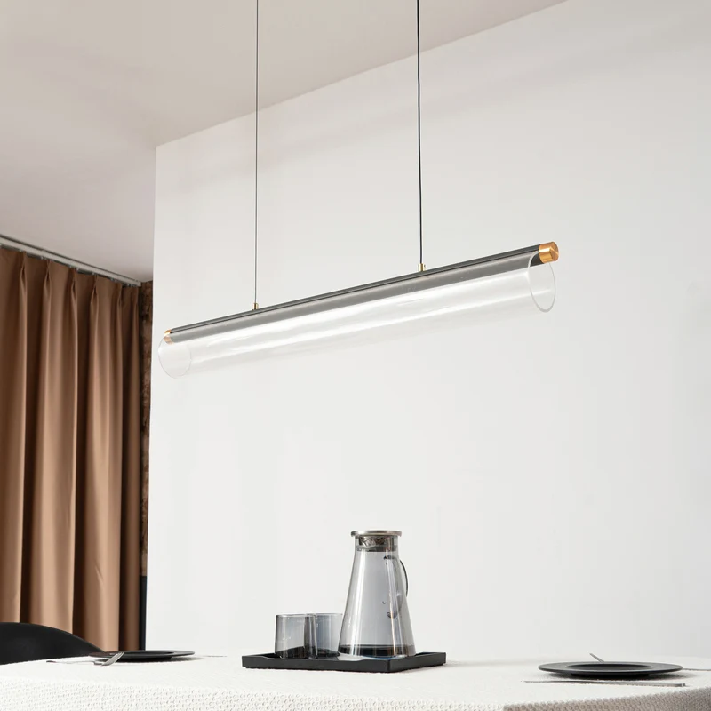 B-Ware Lucande Pendelleuchte Hängeleuchte LED transparent Acryl Metall Alania