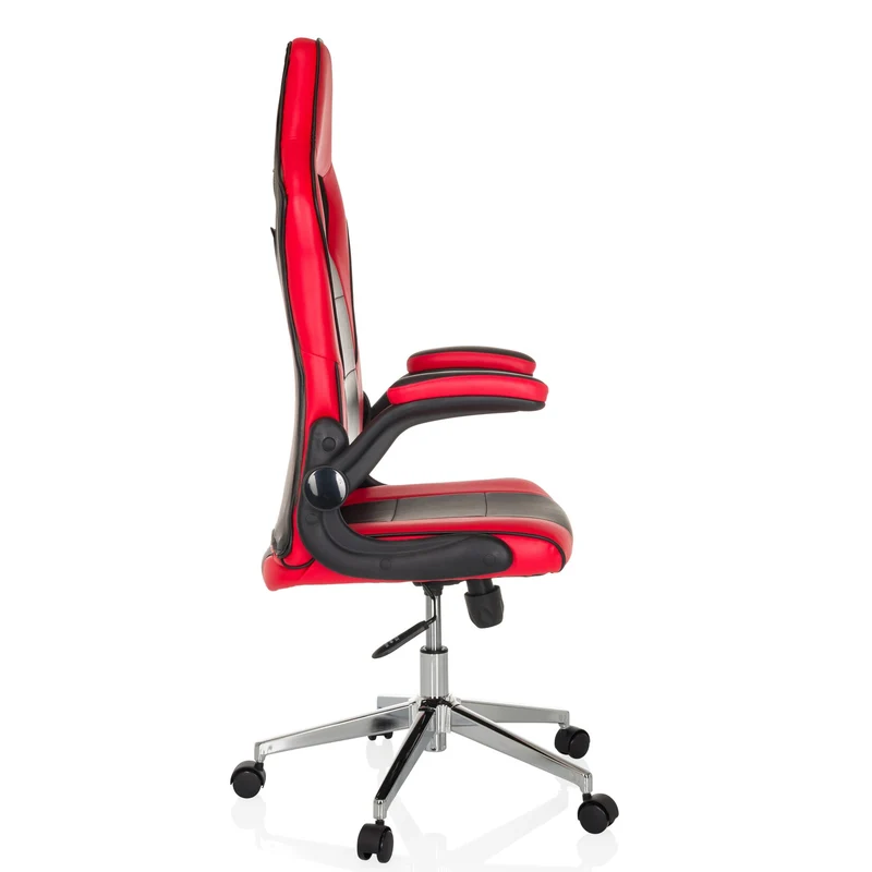 B-Ware MYBUERO Gamingstuhl Bürostuhl Game Sport Pro Kunstleder klappbare Armlehnen