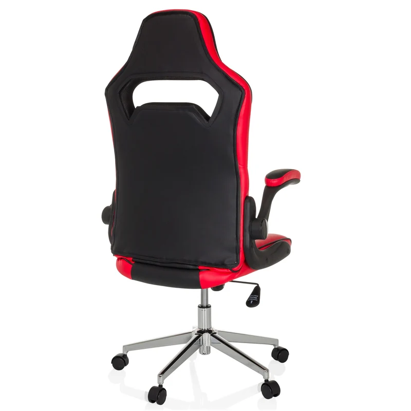B-Ware MYBUERO Gamingstuhl Bürostuhl Game Sport Pro Kunstleder klappbare Armlehnen