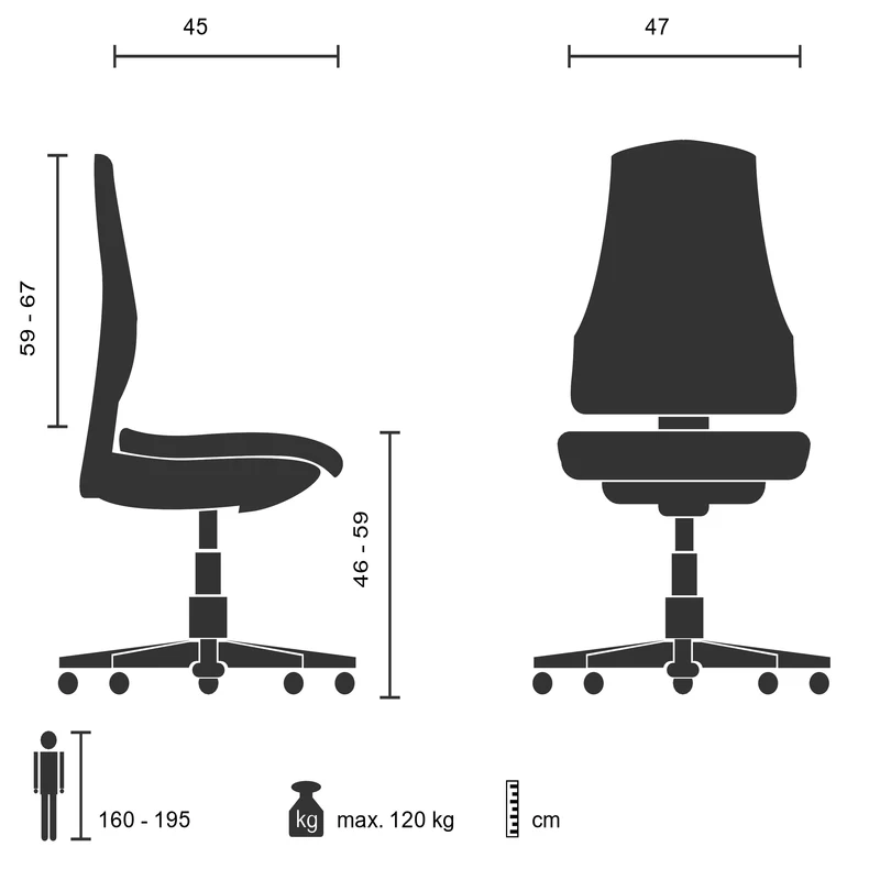 hjh OFFICE Bürostuhl PRO-TEC 100 schwarz Schreibtischstuhl SIEHE TEXT/FOTO